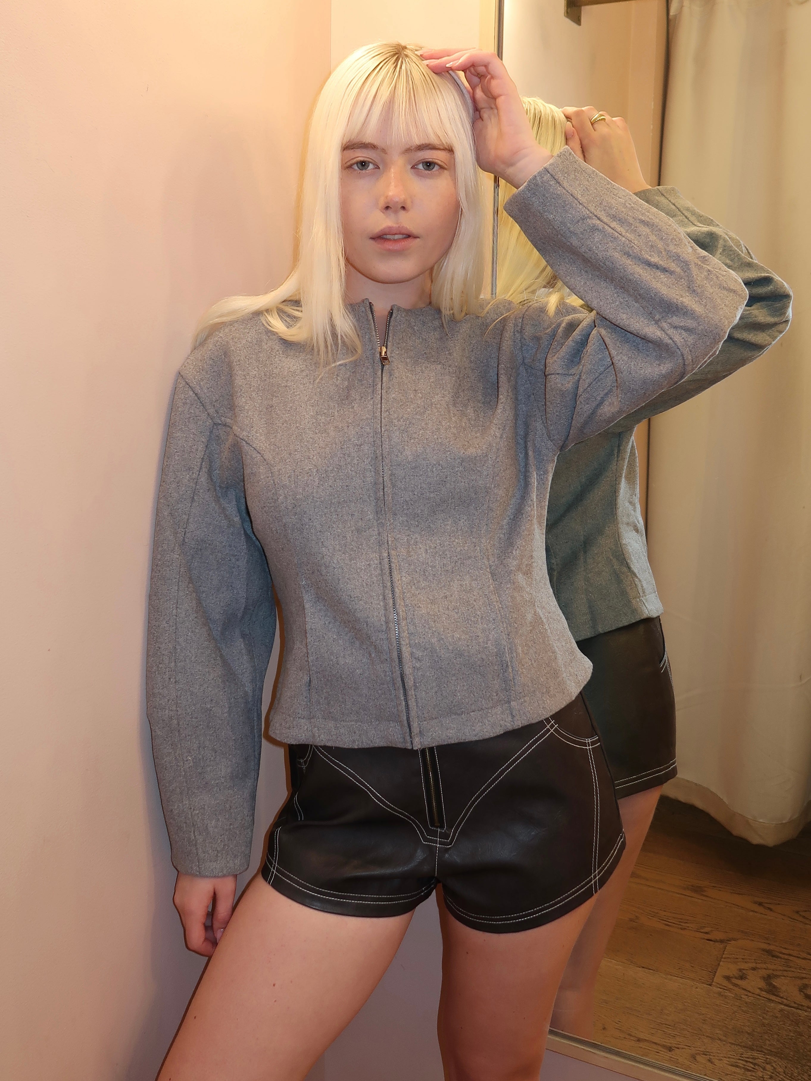 Summit Wool Jacket in Grey