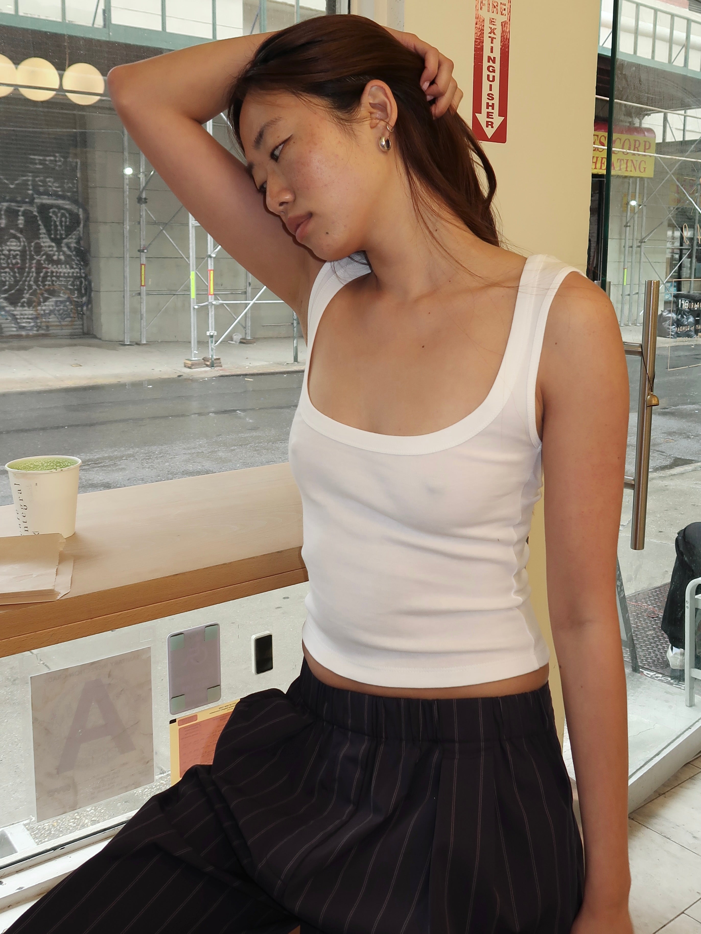 Organic Cotton Ballerina Top in White