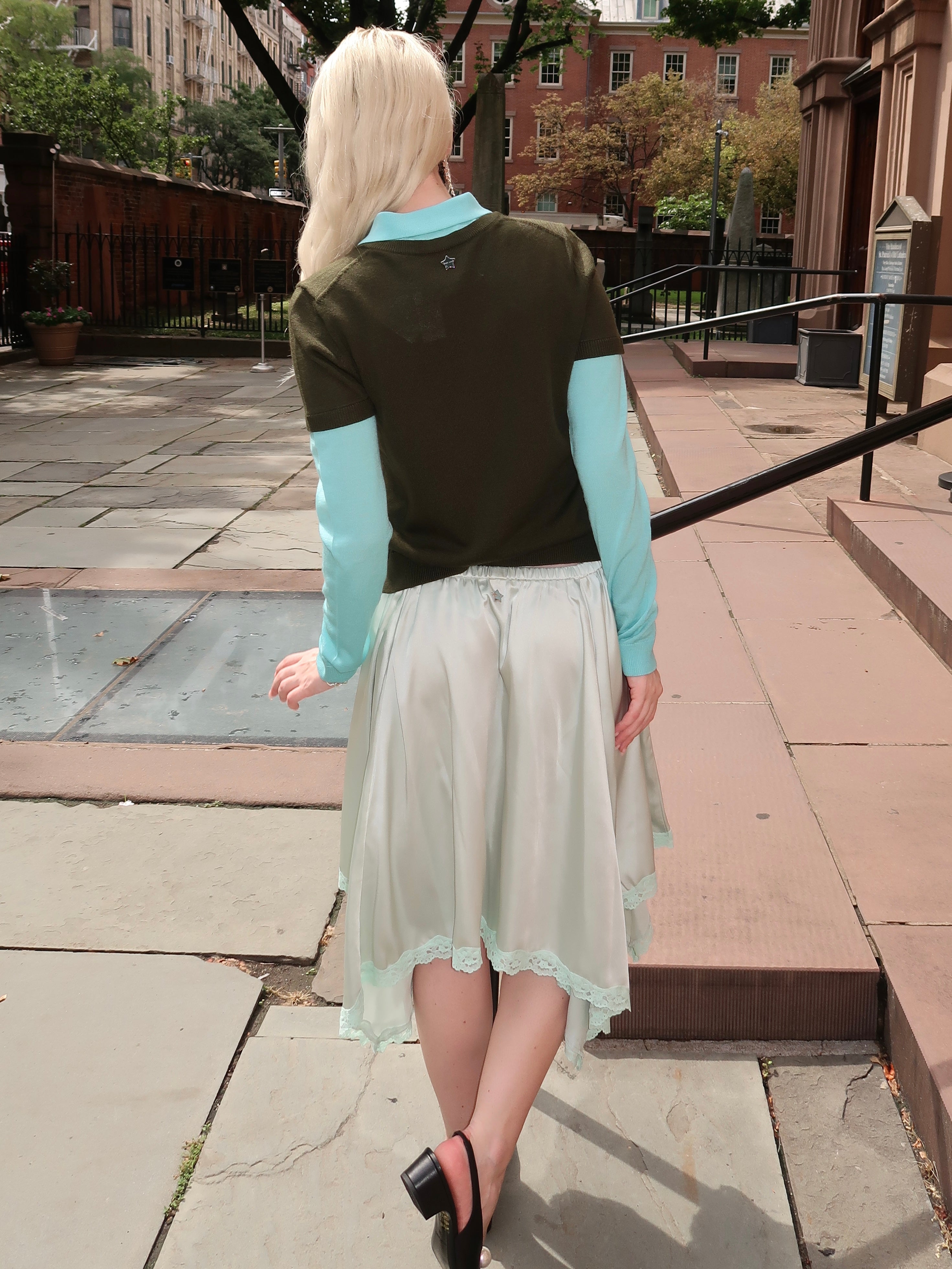 Sophie Skirt in Ice Blue