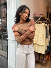 Poor Boy Rib Slim Pullover in Bayleaf
