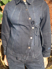 Finella Denim Shirt in Wavy Seams Blue