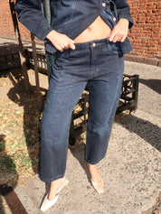 Juli Jeans in Wavy Seams Blue