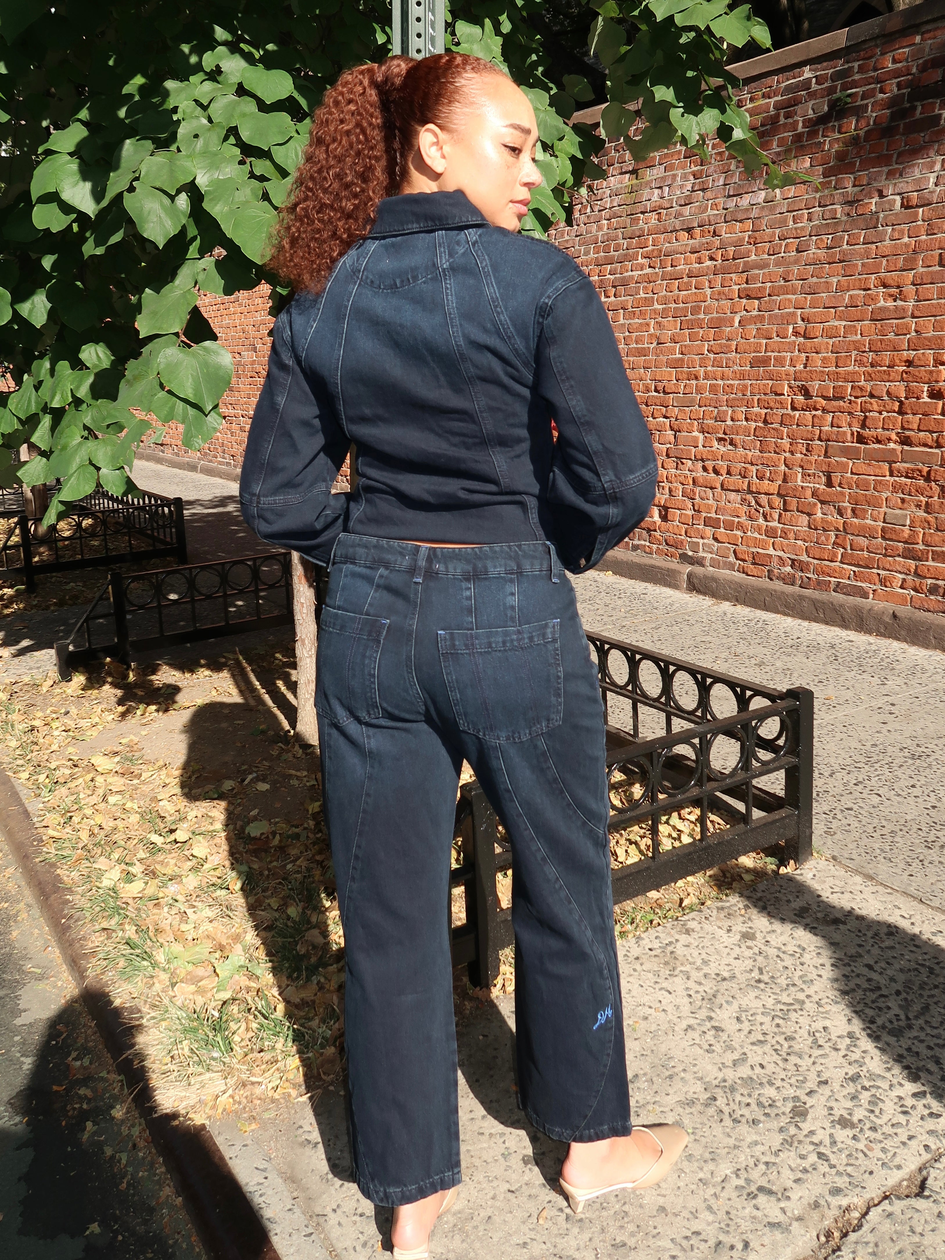 Juli Jeans in Wavy Seams Blue