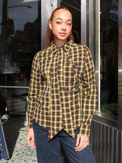 Robyn Shirt in Bold Yellow Tartan