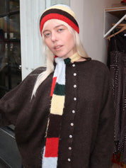 Striped Beanie in Multicolor