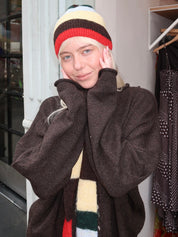 Striped Beanie in Multicolor