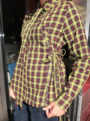 Robyn Shirt in Bold Yellow Tartan