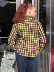 Robyn Shirt in Bold Yellow Tartan