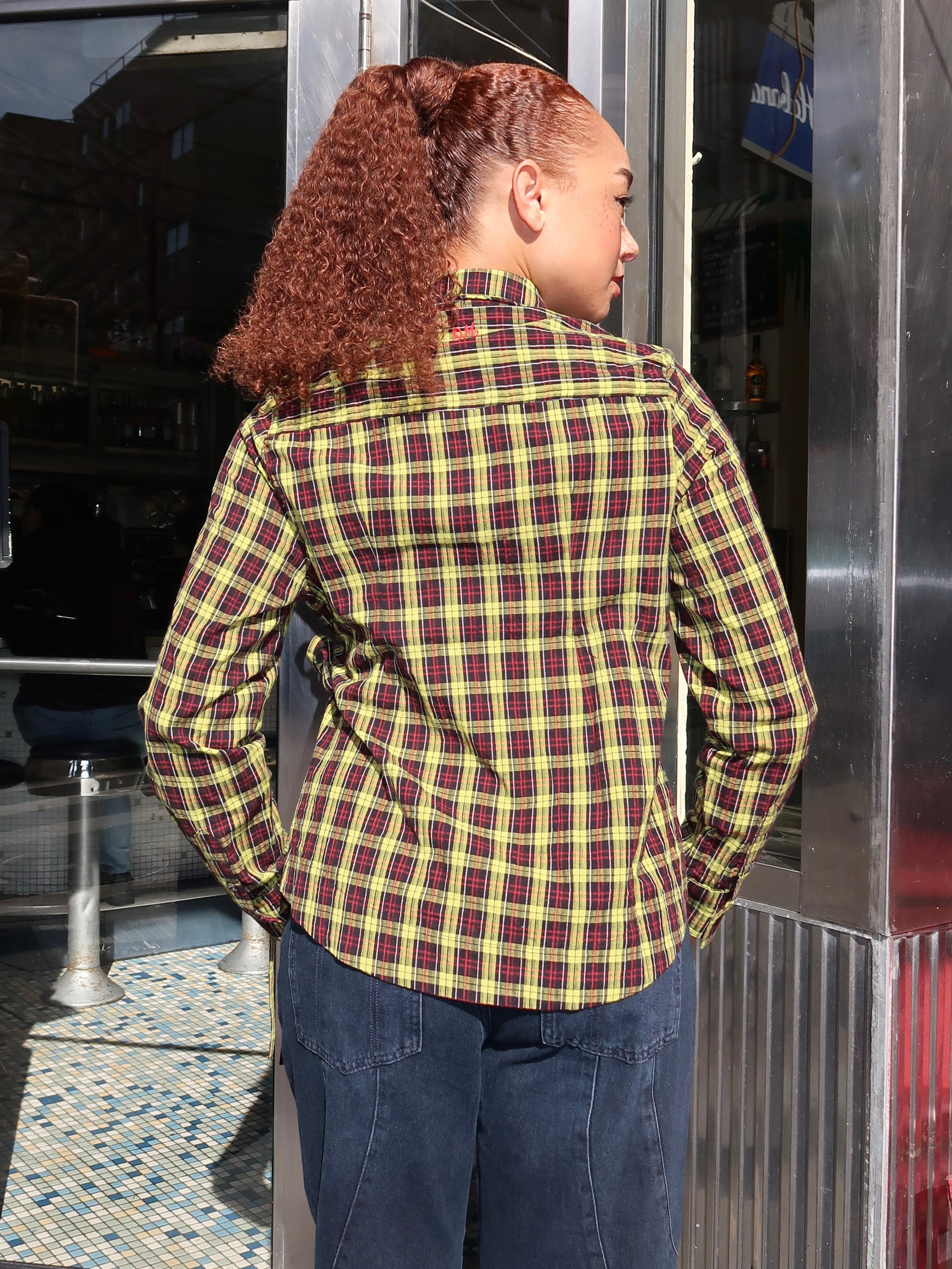 Robyn Shirt in Bold Yellow Tartan