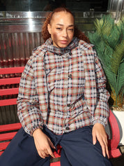 Pearl Puffer in Multi Check
