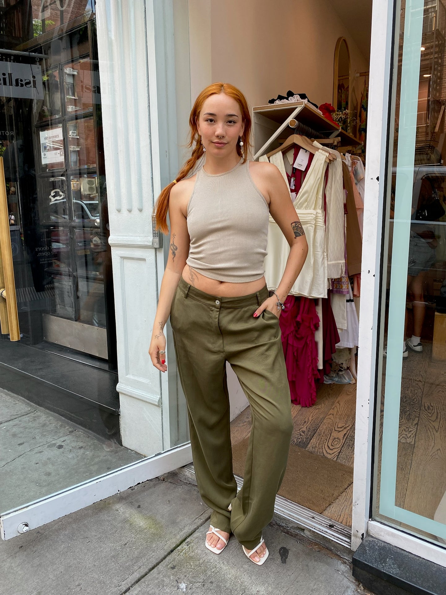 Twill Carpenter Pants in Rosemary
