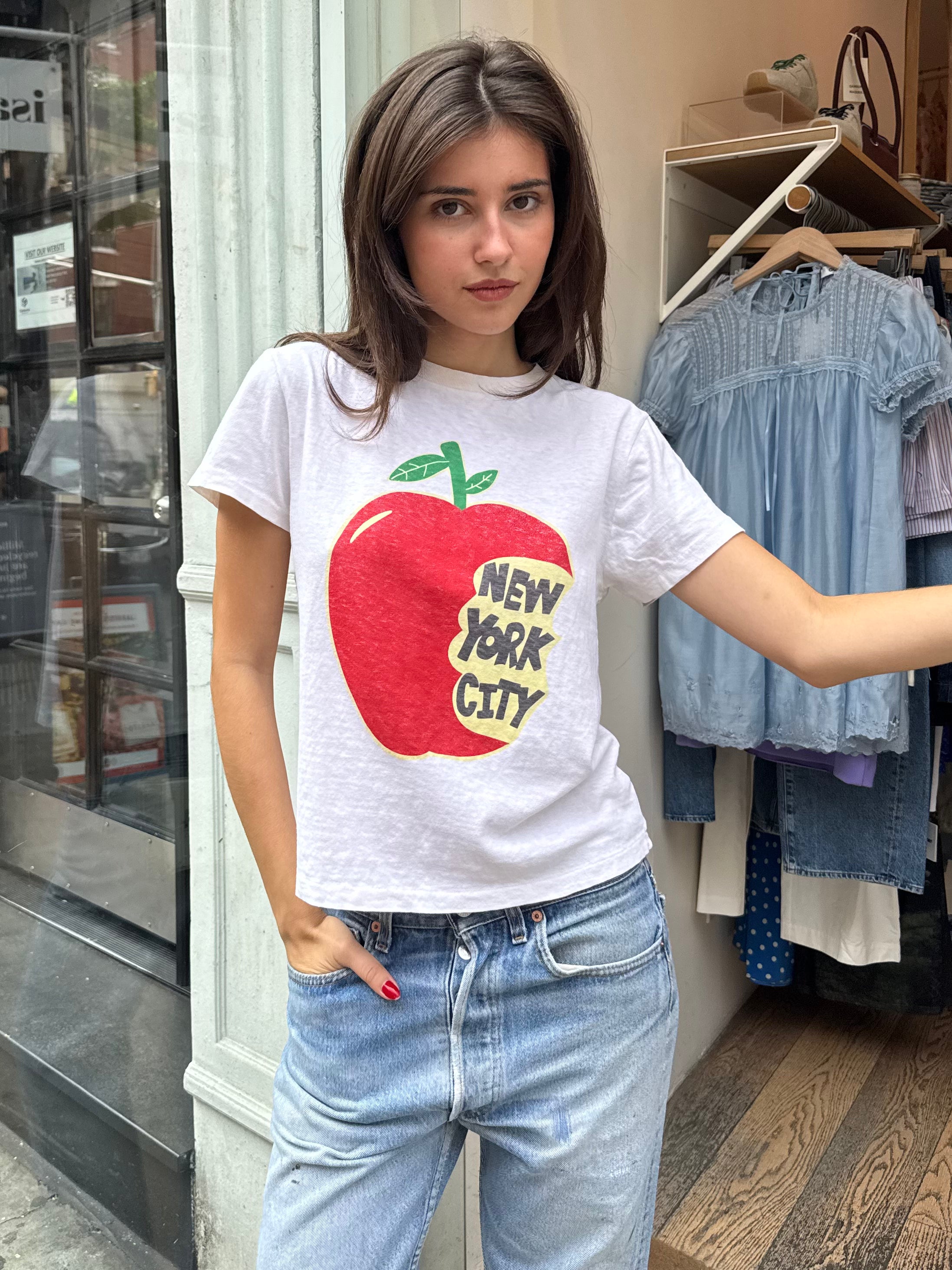 Classic Tee NYC in Vintage White