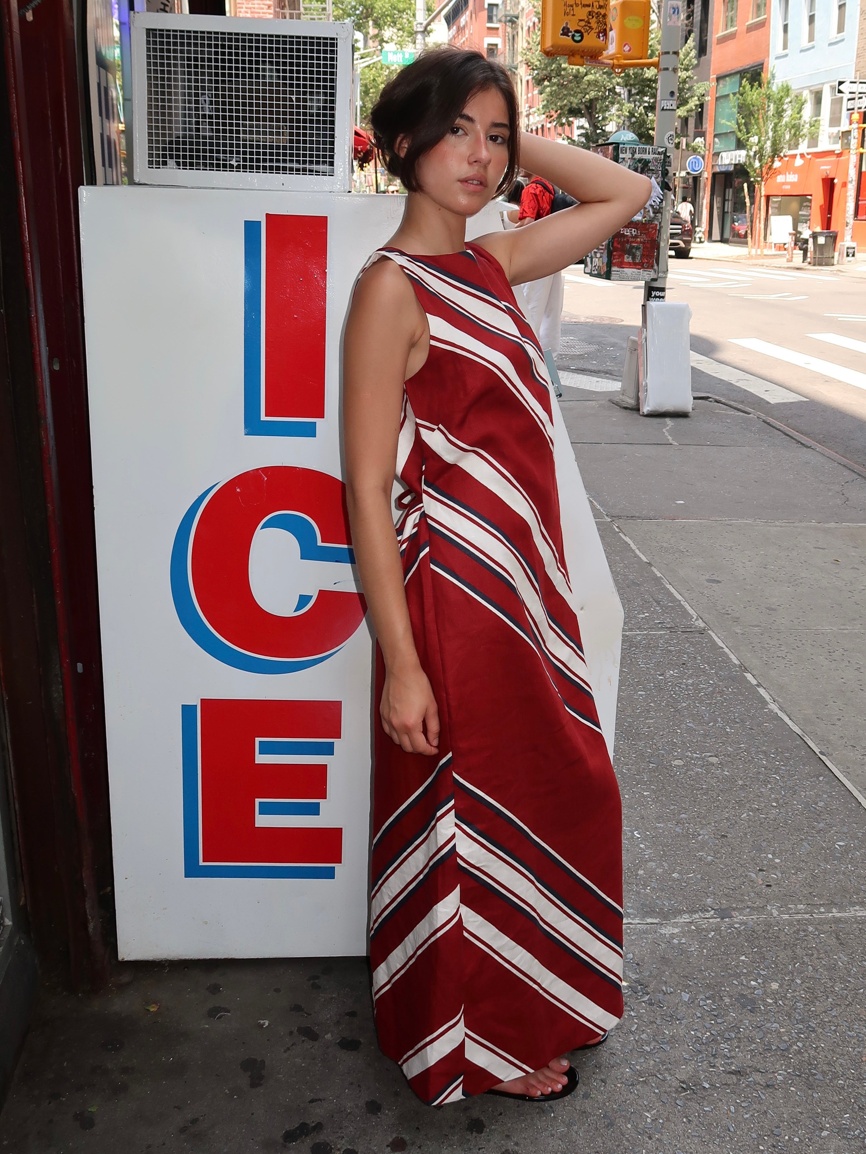 Taylor Maxi Dress in Hydra Stripe
