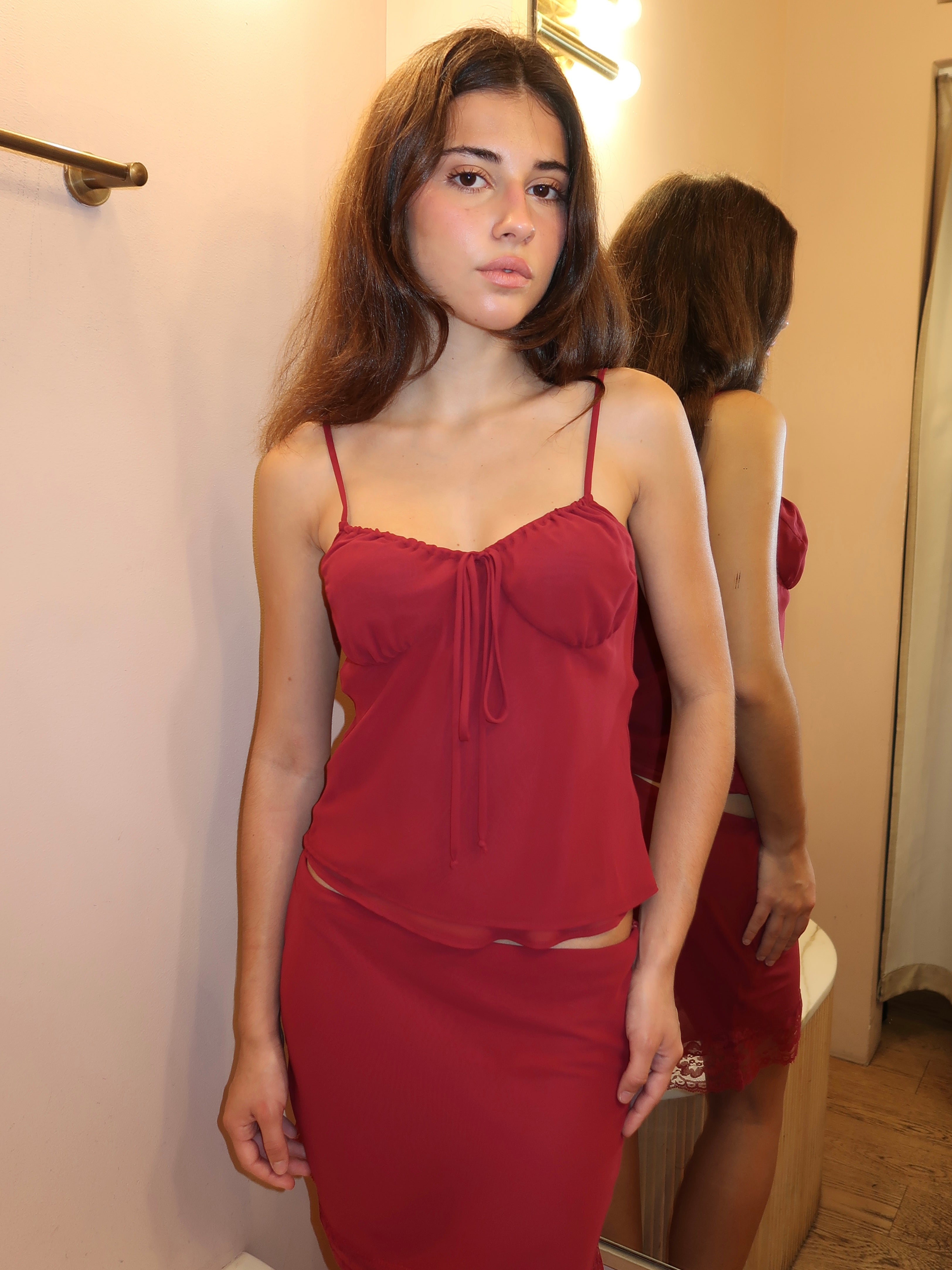Josephine Top in Burgundy – Isalis