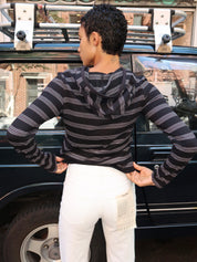 Nellie Shirt in Black Stripe