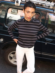 Nellie Shirt in Black Stripe