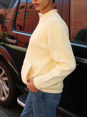Snap Collar Sweater in Butter