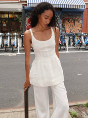 Syna Top in White