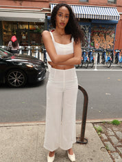 Syna Pant in White