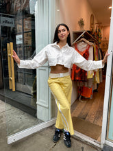Load image into Gallery viewer, Varsity Pant in Yellow
