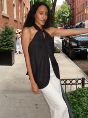 Biba Halter Top in Black