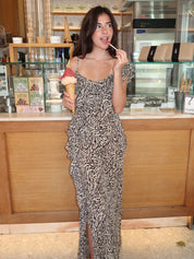 Ester Dress in Sun Leo Tan