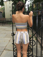 Miel Shorts in Marine Stripe