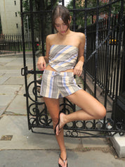 Miel Shorts in Marine Stripe