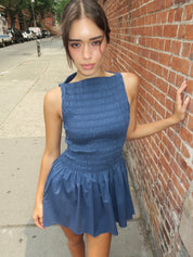 Noa Mini Dress in Vintage Navy