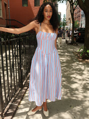 Milo Dress in Harbor Stripe