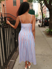 Milo Dress in Harbor Stripe