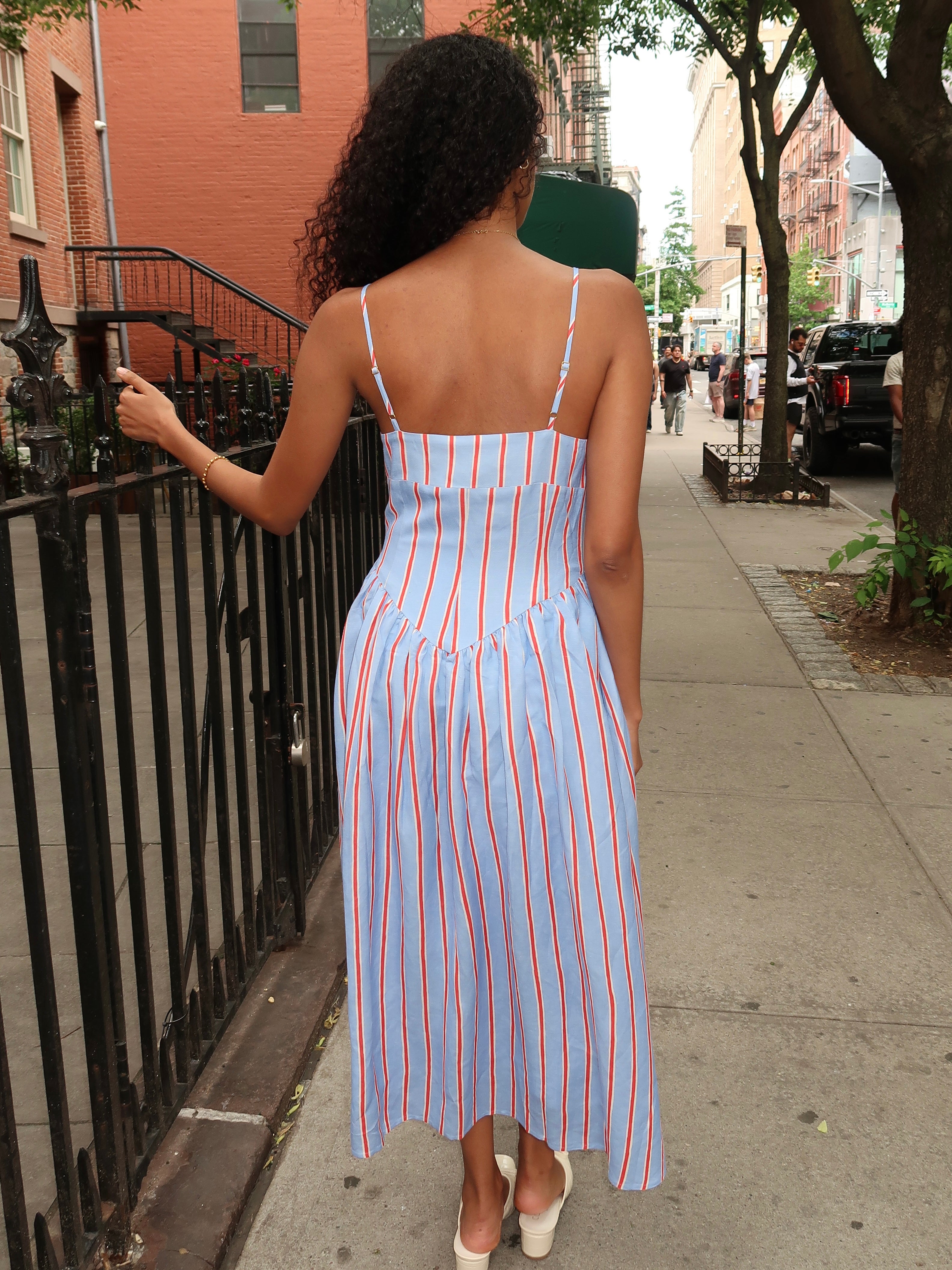 Milo Dress in Harbor Stripe