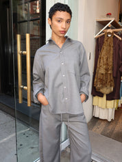Kayla Shrunken in Felted Wool Gris
