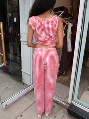 Cep Pants in Red Gingham