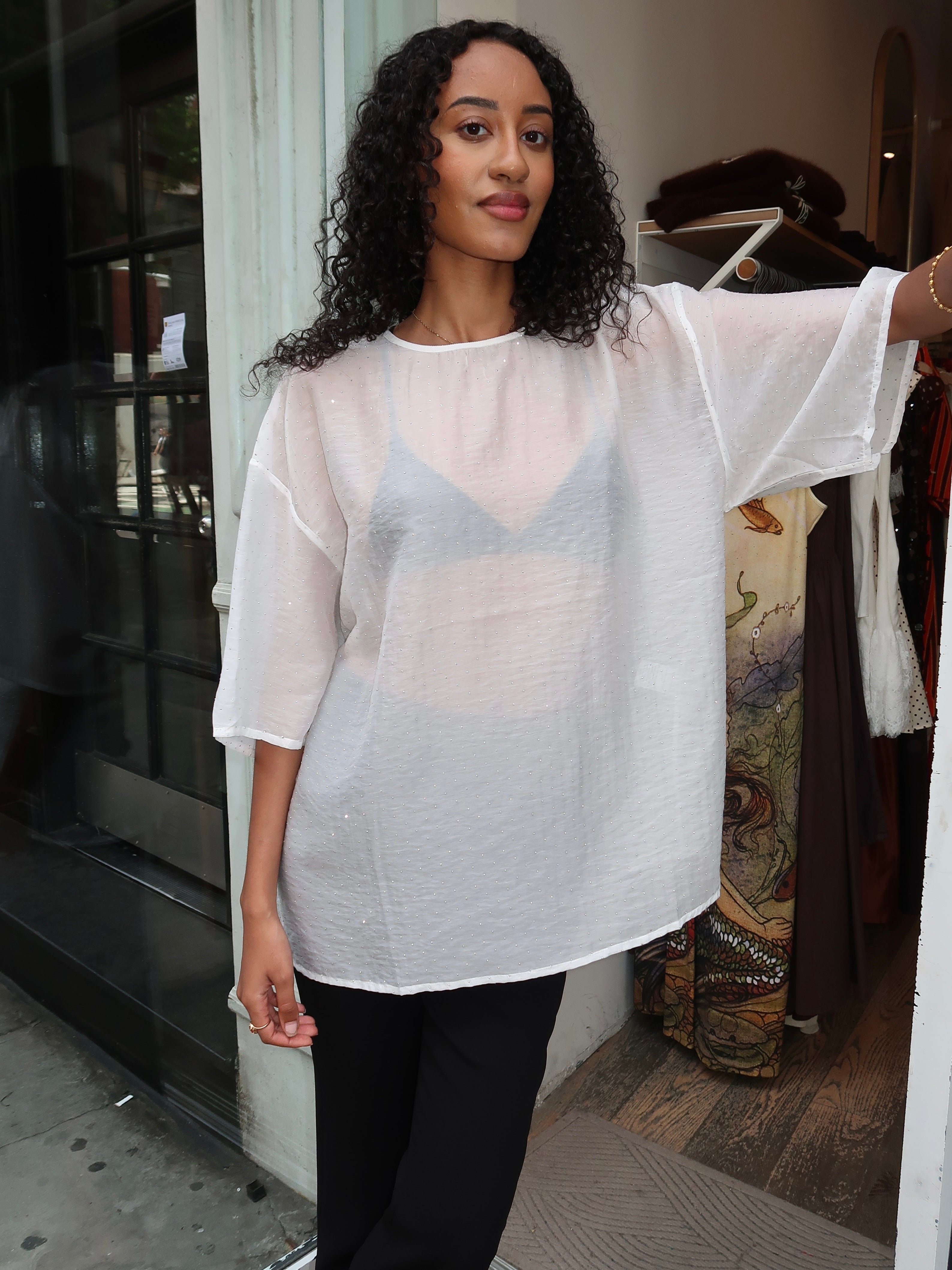 Cor Top in White