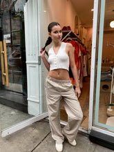 Load image into Gallery viewer, Warren Crop Top in Off White
