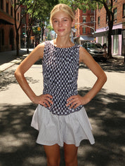 Justine Smocked Top in Black