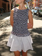 Justine Smocked Top in Black