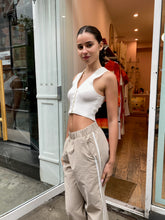 Load image into Gallery viewer, Warren Crop Top in Off White

