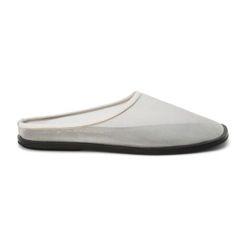 Lookout Mesh Mule Flat in White