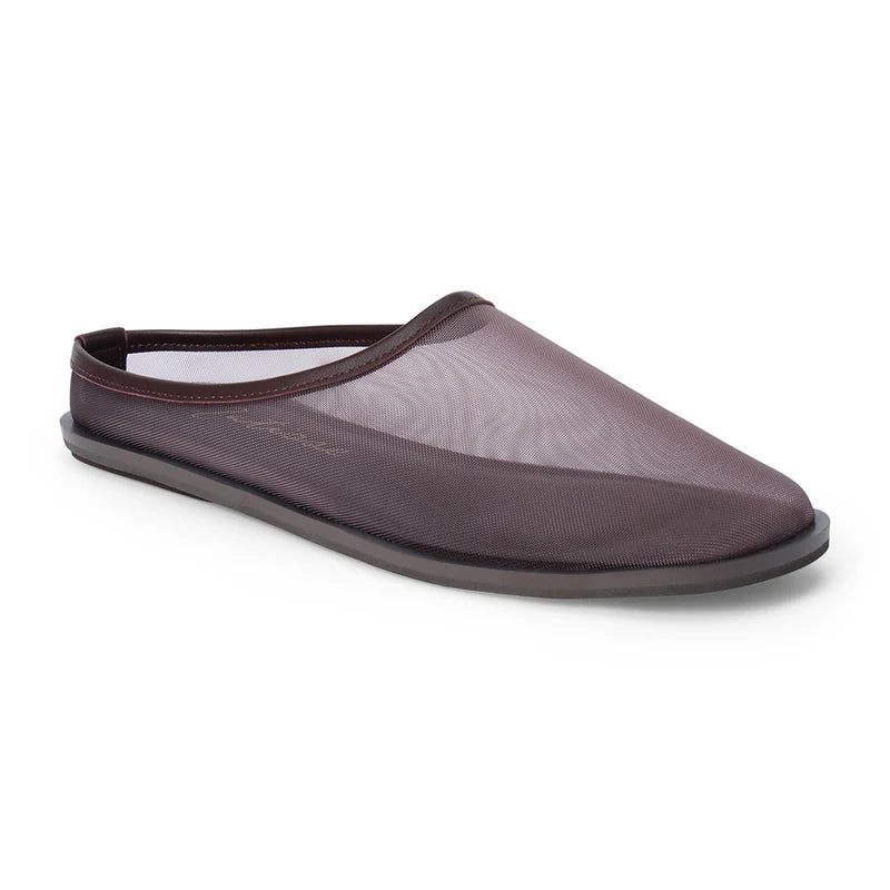Lookout Mesh Mule Flat in Cocoa