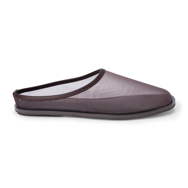 Lookout Mesh Mule Flat in Cocoa