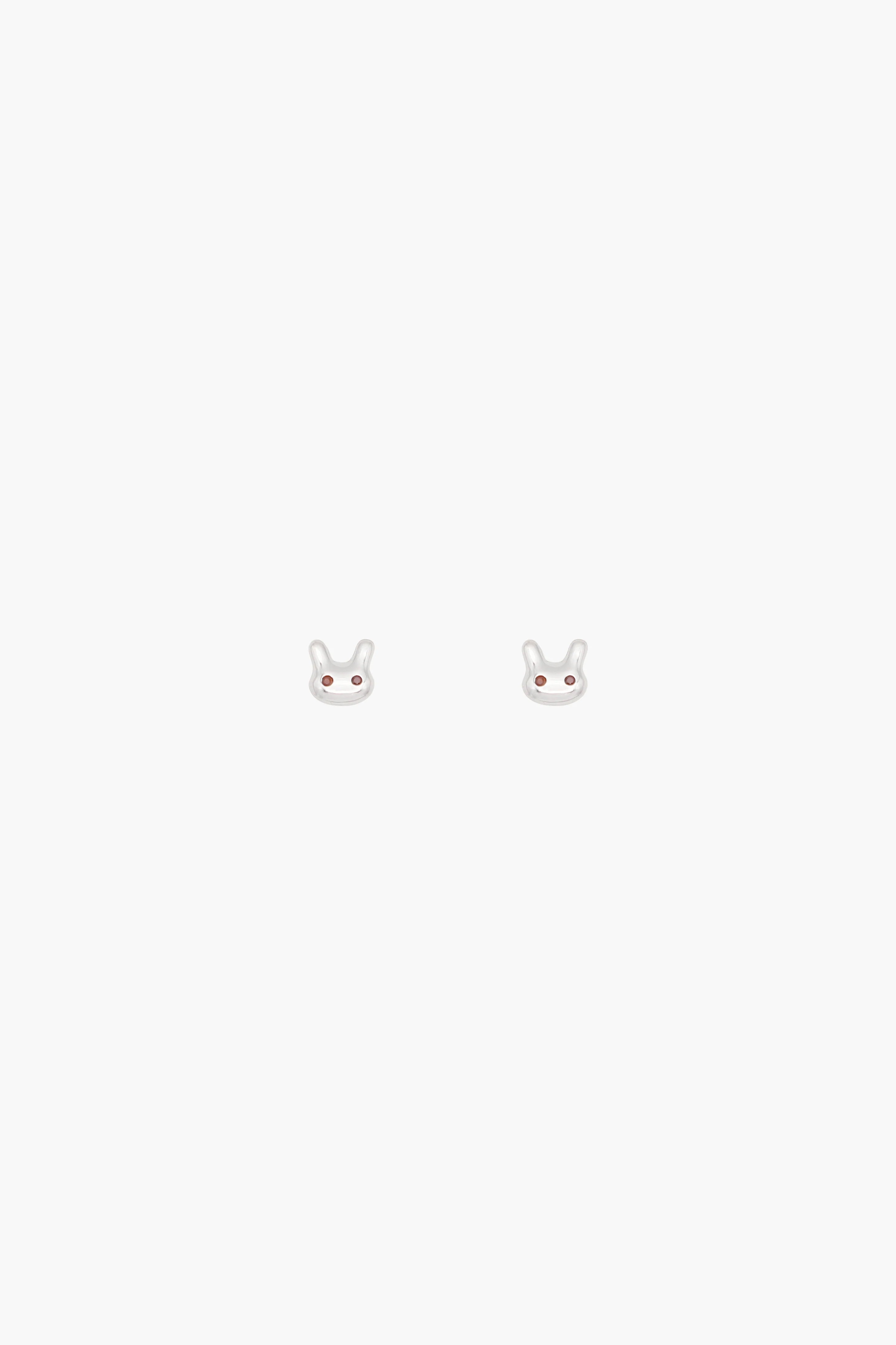 Terminator Bunny Studs in Silver