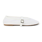 Nolita Net Ballet Flat in Ivory