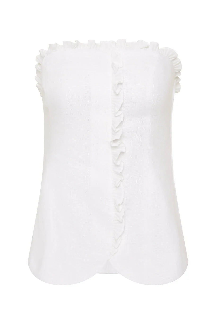 Florence Strapless Top in Linen