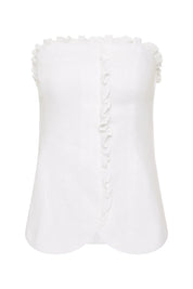 Florence Strapless Top in Linen