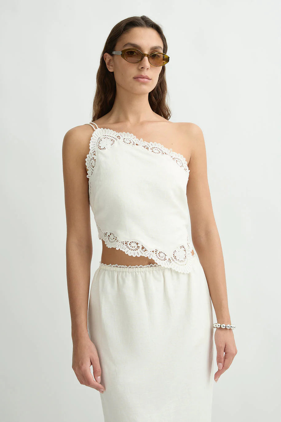 Darya Top in Cream