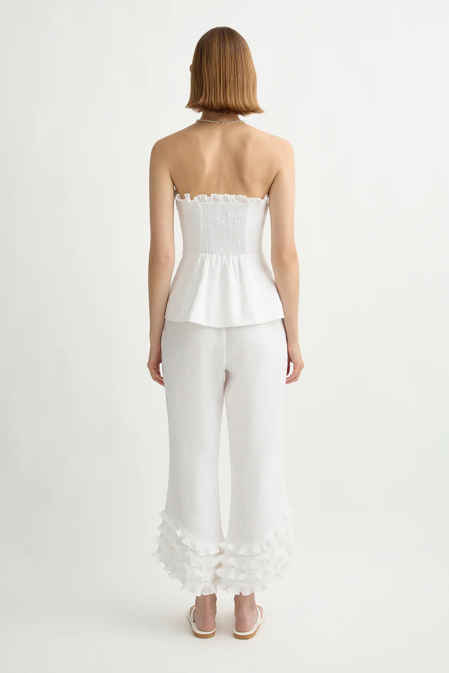 Florence Pant in Ivory