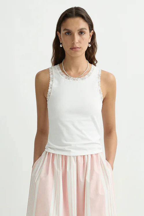 Roberta Tank in Ivory