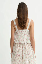 Charlotte Top in Watercolour Floral